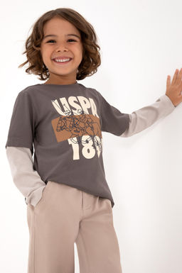 Erkek _ocuk Vizon Sweatshirt Sepette S_rpriz _ndirim