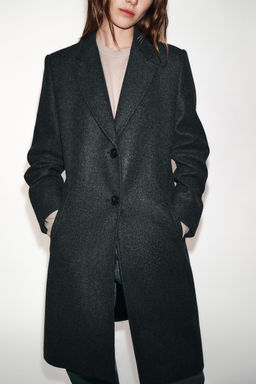 ABRIGO HOMBRERAS SOFT / Gris vigor? - Zara фото 4