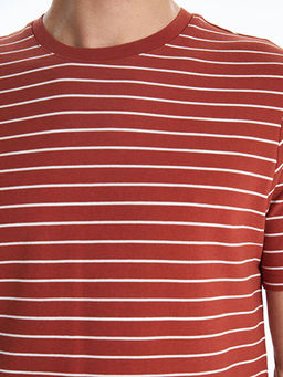 Bisiklet Yaka ?izgili Erkek Ti??rt