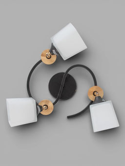 Люстра XA1634B/3, 3×60 Вт, E27, чёрная