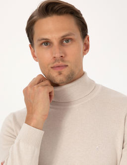 Ta_ Slim Fit Bal_k__ Yaka Basic Triko Kazak - Pierre cardin фото 2