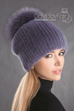 Шапка Буратино норка слива