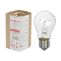 Цена за 4 шт. Лампа накаливания «Лисма», Б, E27, 95 Вт, 220 В