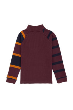 Erkek _ocuk Bordo Yar_m Fermuarl_ Sweatshirt - U.s. polo assn фото 2