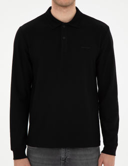 Siyah Slim Fit K_vr_lmaz Yaka Sweatshirt - Pierre cardin фото 6