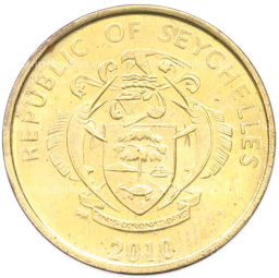 Монета 5 центов 2010 года Сейшелы