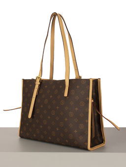 LАСCOMA сумка АС326-фигурки-кофе-рыжий эко кожа-канва - Laccoma фото 2