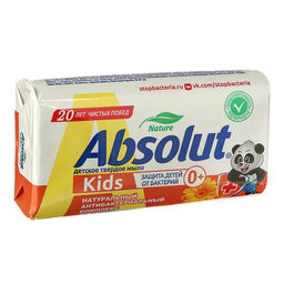 Цена за 3 шт. Мыло детское Absolut Kids «Календула», антибактериальное, 90 г