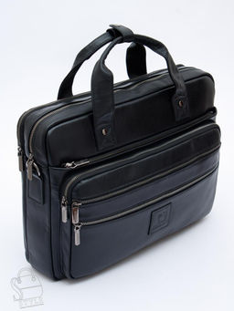 Портфель мужской кожаный 711XL black Fuzhiniao
