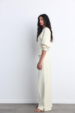 INTERLOCK KNIT TROUSERS WITH VENTS - Zara фото 11