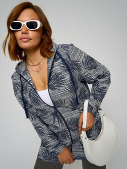 Кардиган женский футер 3-х нитка петля Аида СИНЯЯ ВЕТКА