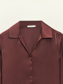 Блузка из вискозы с тонким поясом / Zarina