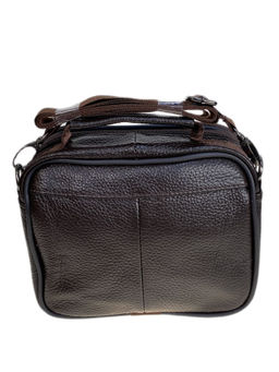Сумка мужская из натуральной кожи, цвет коричневый - Greta фото 2