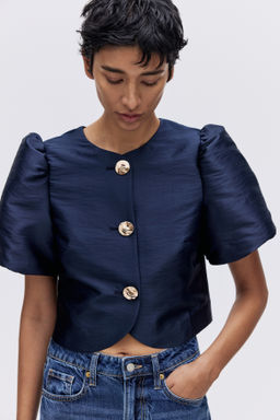 Blusa con manga puffy - H&m фото 4