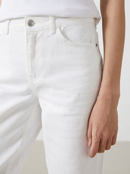 Boyfriend Y?rt?k Detayl? Kad?n Jean Pantolon