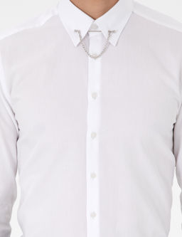 Beyaz Slim Fit Smokin G_mlek - Pierre cardin фото 6