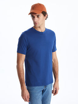 Bisiklet Yaka K?sa Kollu Penye Erkek Ti??rt