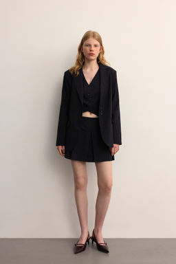 Жилет укороченный в полоску - Mollis фото 2