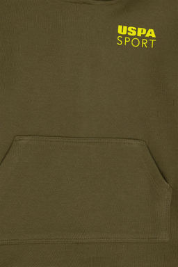 Толстовка цвета хаки для мальчика - U.s. polo assn фото 3