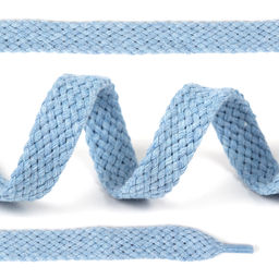 Шнурки плоские х/б 15мм 150см цв.020 мятно-голубой (10 пар)