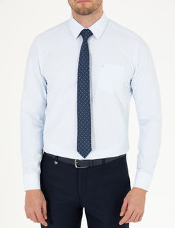 A__k Mavi Regular Fit Uzun Kollu Klasik G_mlek