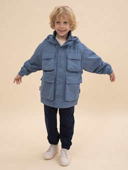 PELICAN, ветровка для мальчиков, Джинс  фото 2