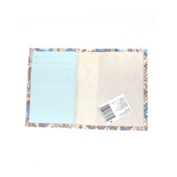 Обложка для паспорта Croco-П-405 (5 кред карт) натуральная кожа серый/синий питон/голубой св флотер (506/20) 265339 фото 2