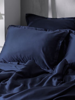 Наволочка SL Home Tencel, 50×70+3 см, синяя, тенсель, эвкалиптовое волокно 100%