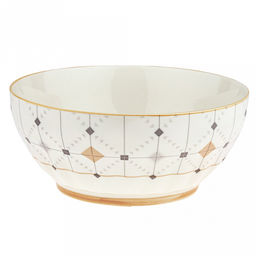 "Алдан" Салатник фарфоровый 1,65л, д20,3х8,8см, с деколью, отводка (Китай)