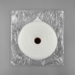 Шторная лента, органза, 8.5 см, 25±1 м, прозрачная