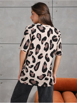 Футболка "Пятна" корич женская