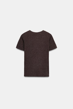 CAMISETA MINIMAL MANGA CORTA / Marr?n vigor? - Zara фото 2