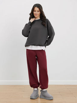 Утепленный свитшот оверсайз - NEVERLATE фото 5