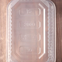 Цена за 100 шт. Контейнер одноразовый «Юпласт», пластик, 2 л, 18.6×13.2×13 см, прозрачный