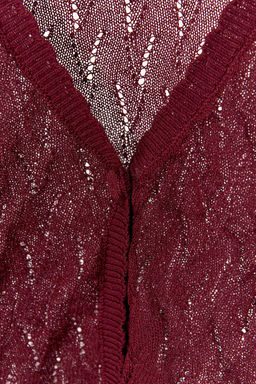 POINTELLE CHUNKY KNIT JACKET - Zara фото 5