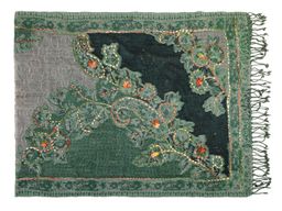 Палантин с вышивкой (шерсть 100%) в ассортименте №Тк903/35 - Ганг фото 2