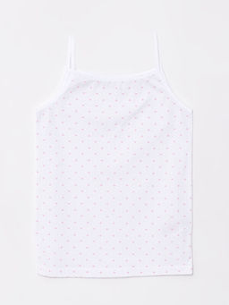 Kare Yaka Ask?l? Pamuklu K?z ?ocuk Atlet 2li - Waikiki фото 2