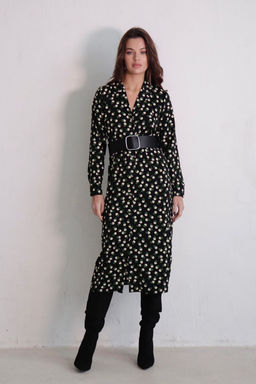 Платье-рубашка с английским воротником принт - Martichelli фото 177