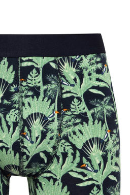 Мужские боксеры-тройки стандартного кроя с рисунком - Defacto фото 4