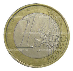 Монета 1 евро 2002 года D Германия