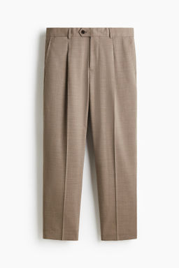 Pantal?n de traje en mezcla de lana Regular Fit