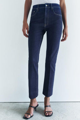 ZW COLLECTION BOOTCUT HIGH-WAIST CROPPED JEANS - Zara фото 17