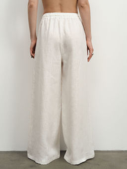 Брюки льняные 10367 белые