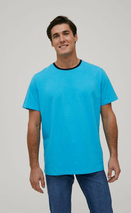 Футболка Fine Joyce F011-0600b из хлопка бирюзовый