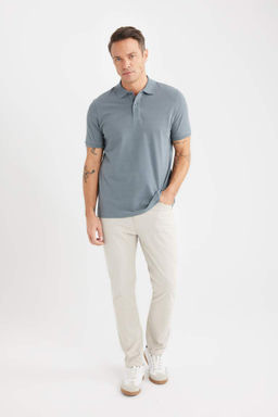Regular Fit Polo Yaka Pike Polo Tisort - Defacto фото 4