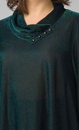 Туника из струящегося шелковистого трикотажа. - Ckc collections фото 3