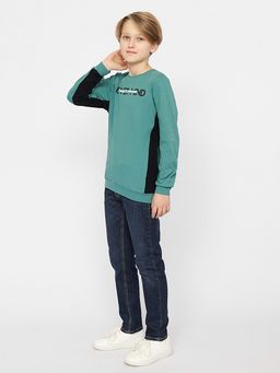 CRB wear/CWJB 63338-37-340 Джемпер для мальчика,зеленый/Ex.Cherubino