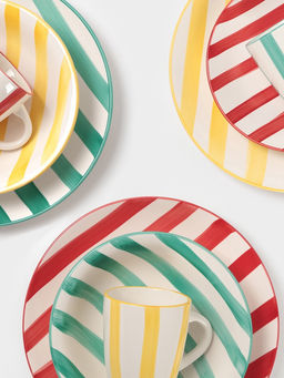 Тарелка глубокая Доляна «Райе», 600 мл, d=21 см, керамика, жёлтая