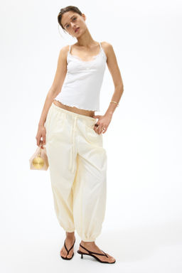 Top en punto pointelle con ribete de encaje - H&m фото 5