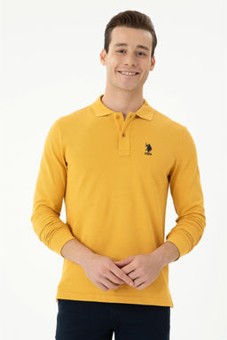 Мужская горчичная базовая толстовка сюрприза в корзине - U.s. polo assn фото 2